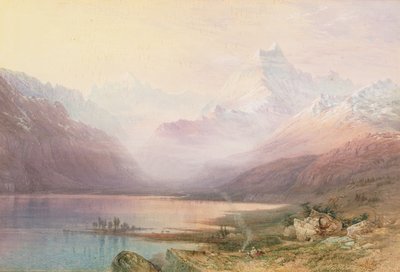 Mount Cook and Lake Pukaki, South Island, New Zealand, 1872 by Nicholas Chevalier